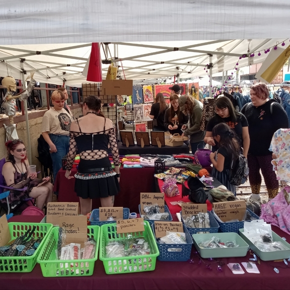 NEW PICS! Custom RAGE Jackets, shorts, skirts & jeans- live festival selling! - Picture 4 of 16